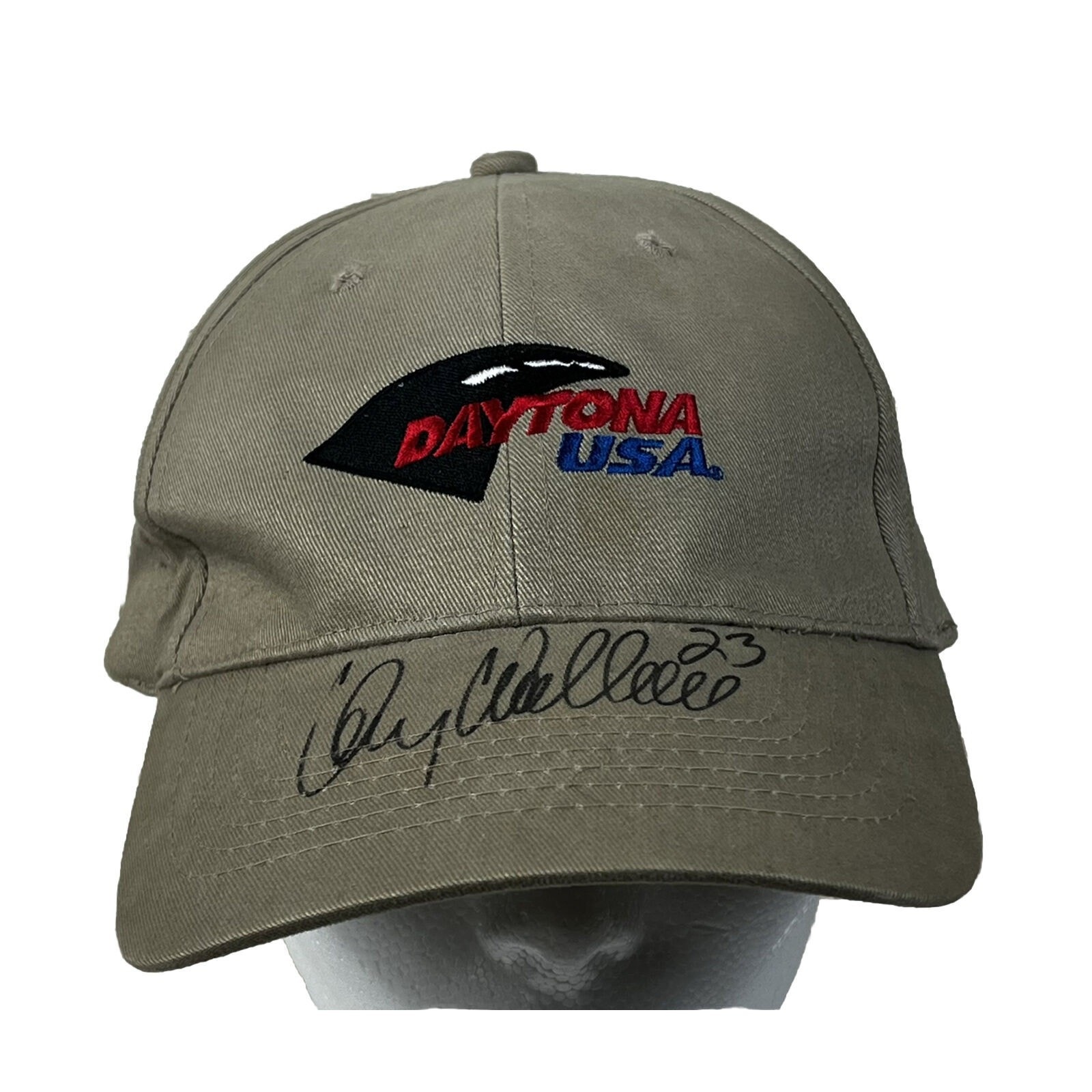 Kenny Wallace Autograph Vintage Daytona Usa Hat Signed 23 Hat Souvenir Cap Race Kenny Wallace Autograph Vintage Daytona Usa Hat Signed 23 Hat Souvenir Cap Race